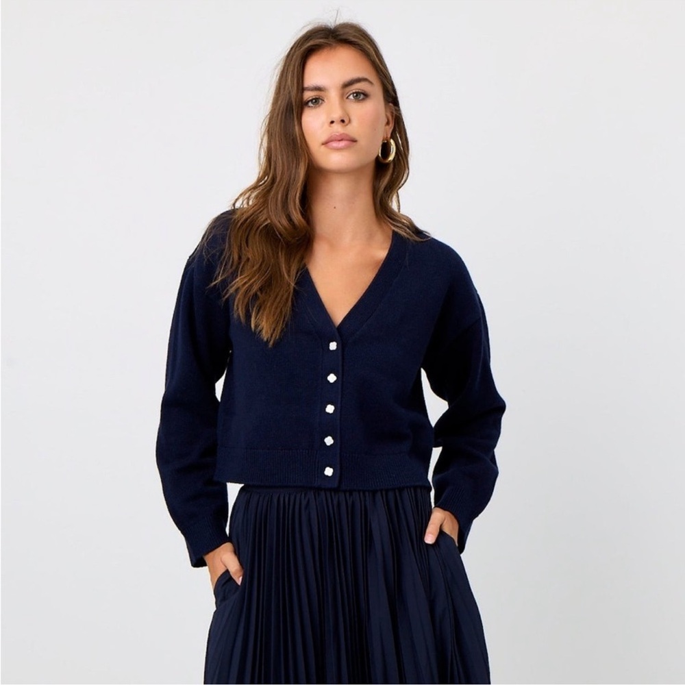 La Porte Cotton Cashmere Knit Summer Sweater